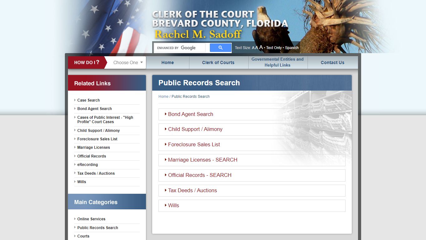 Public Records Search - Brevard County, Florida - Clerk of the Court